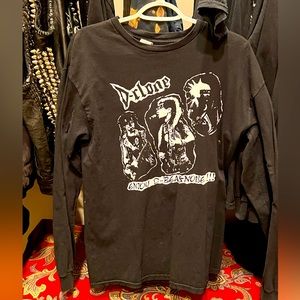 Long sleeve D-clone shirt crust punk metal medium